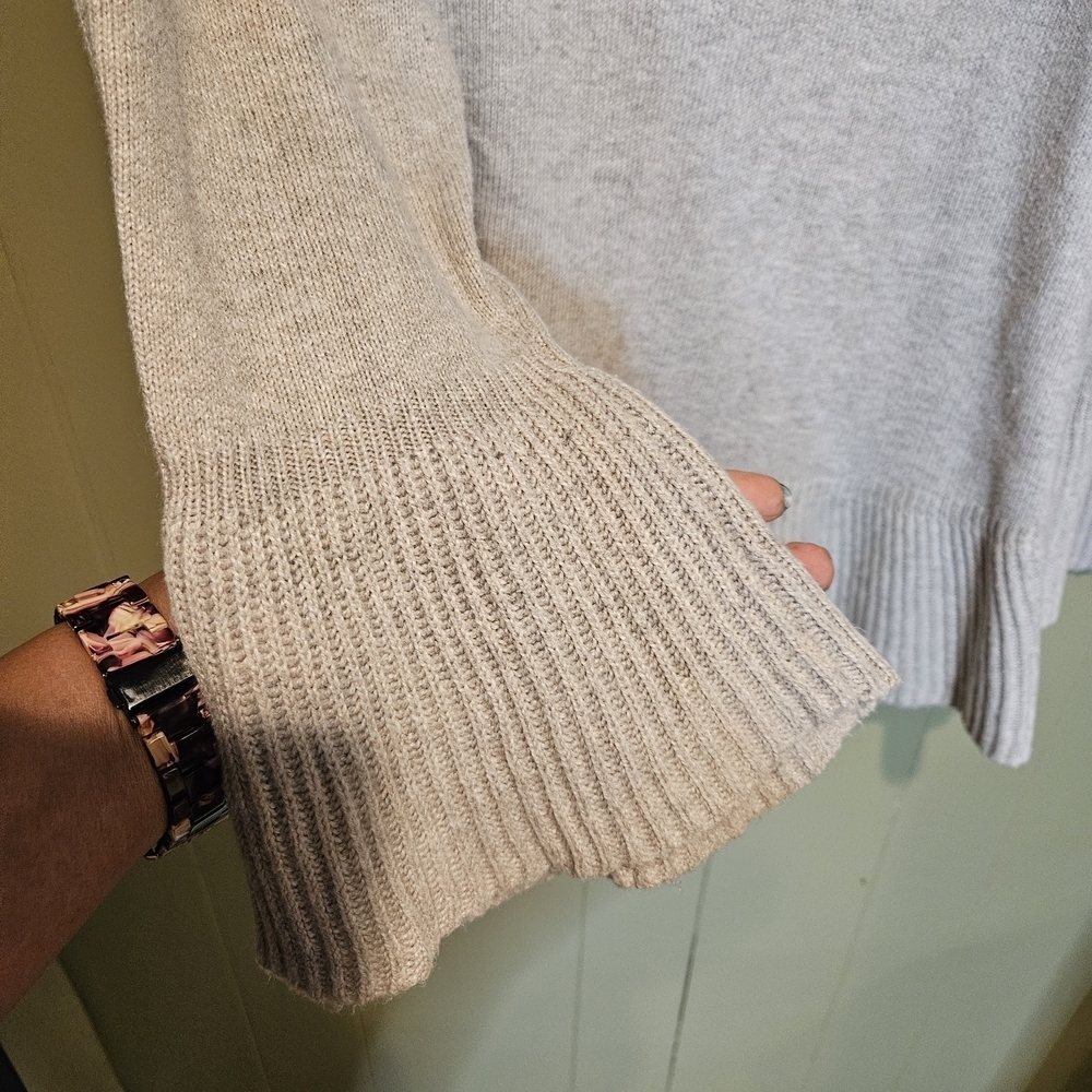 Style & Co Beige Ruffle Hem Sweater | Women’s 3X Soft Knit Pullover | Cozy Chic - Picture 6 of 6